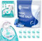 CYOUH Lot de 100 sachets de sel de rinçage nasal en silicone compatible avec les produits de soins nasaux Navage - Une utilisation facile - 100 paquets de sel de lavage nasal + 10 tampons en silicone