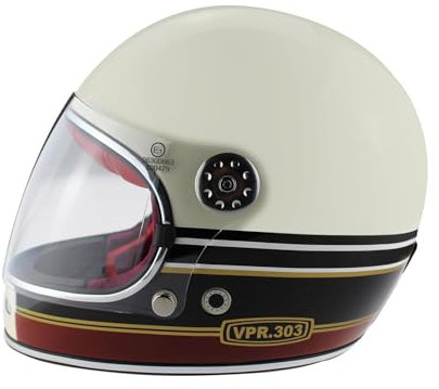 VPR F656 Motorbike Helmets - ECE 22.06 Approved Motorcycle Helmet Full Face Helmet Motorbike Adult Men and Women Touring Bike Safety Wear Racing Helmet