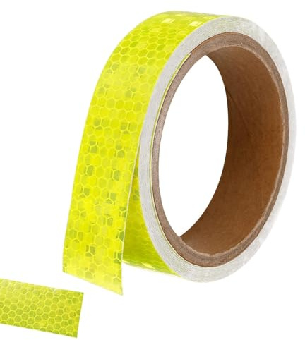 Outdoor Waterproof Yellow Tape for Clothes Heavy Duty Strong Adhesive Reflective Safety Warning for Trailers Cars Trucks Boats Signs
