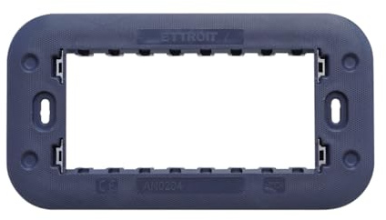 1 Supporto per placca 4 moduli/posti, Compatibile Con BTicino Axolute, Scatola/Cassetta 504, Realizzato In plastica di alta qualità, 100% compatibile con le placche e i moduli originali