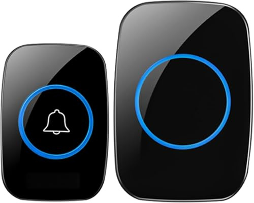 Portable IP55 Waterproof 1000 Ft Range & 36 Chimes Wireless Doorbell Battery Operated, Front Door Bells Wireless Cordless, Multi Room Wireless Doorbell Plug in & Use, Modern Battery Doorbells Wireless