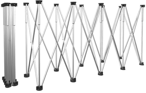 TRAGLO Foldable Spider Table Bases Collapsible Workbench with Storage Bag Stainless Steel Portable Workstand for Construction Site, Woodworking(10 Legs)