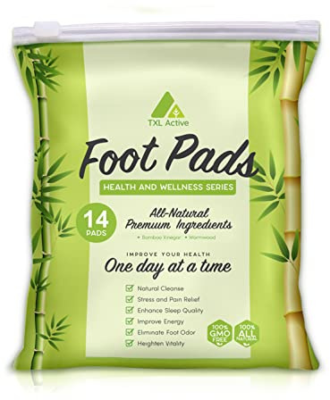 Bamboo Charcoal Foot Pads: 14 Count Overnight Comfort Patches - Plant-Based Wellness-Inspired Foot Care for Evening Routine, Travel, Workdays & Self-Care