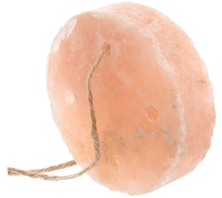 Supvox Salzleckstein Für Kleintiere Mineralblock Mit Spurenelementen Lebensmittelechtes Salzmaterial (8x2 cm) Hängbarer Leckstein Für Kaninchen Hamster Meerschweinchen Heimtierbedarf Für