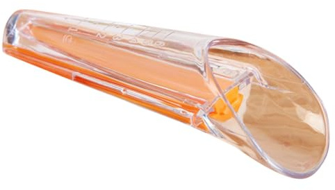 GLEAVI Juego de 2 Vasos Medidores de Abs con Clip de Sellado y Calibración Precisa para Cocina y Repostería, Color Naranja, Utensilios Prácticos para Hornear