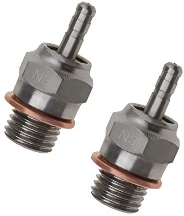 Create idea Lot de 2 bougies d'allumage N3 compatibles avec échelle 1/10 HSP 70117 Kyosho HPI pour moteurs RC Nitro 4C
