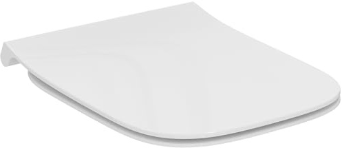 Ideal Standard i.life A WC-Sitz mit Softclose, schlanke Form – Weiß (Alpin) | WC-Sitz mit Absenkautomatik (Softclose) und robusten Edelstahl-Scharniere, T481301