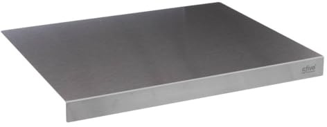 5Five - Planche à Pétrir et à Découper en Acier Inoxydable - 50x40 cm - Inox 430 Haute Résistance - Accessoire de cuisine