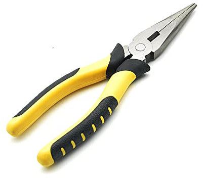 6 Long Nose Pliers with Soft Grip Handles Universal Pliers (160mm Long Nose Pliers)