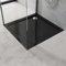 doporro Piatto Doccia 90x90 H 4 cm Quadrato in Acrilico Nero Design Bordato Resistente a Urti e Graffi - Faro1