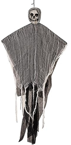SUGSHYN Halloween Decorazioni 96 CM Scheletro Addobbi Horror Halloween Fantasma Appeso Regolabile Haunted House Giardino Decorazioni per Halloween Feste Carnevale Festival