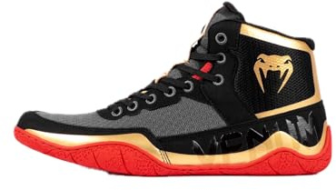 Venum, Elite Wrestling Schuhe, Herren, 42.5, Schwarz/Gold/Rot