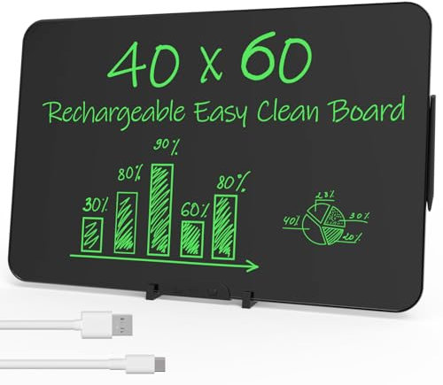 NEWYES Elektronisches Whiteboard 28 Zoll, Wiederaufladbares und Tragbare LCD Schreibtafel zum Notieren im Büro, Geschäft und zu Hause für Erwachsene