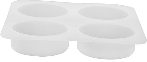 TEHAUX Silicone Soap Mold Candle Mold 4-Cavity Creative Crystal Epoxy Candle Making Suitable for Home Crafting