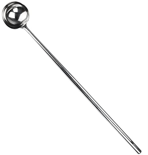Pala de cuchara de acero inoxidable con mango largo, 50-100 cm de longitud, cuchara comercial (cuchara, 80 cm)