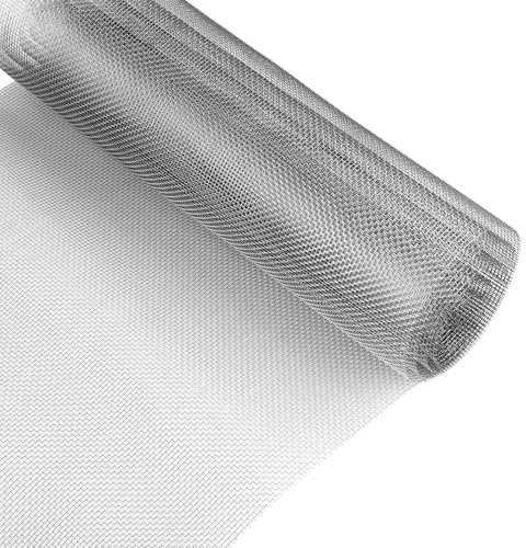 Malla de alambre de acero inoxidable 30 x 120 cm, malla mosquitera metalica, malla metalica fina, rejilla metálica, rollo de malla de acero inoxidable – Previene ratones, insectos, serpientes