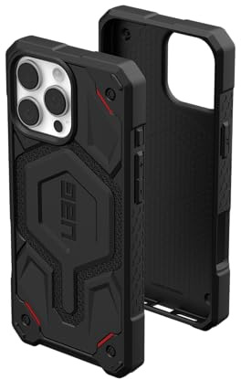 URBAN ARMOR GEAR UAG Designed for iPhone 16 Pro Max Case 6.9 Monarch Pro - Compatible with MagSafe Charging Rugged Heavy Duty Shockproof Anti-Slip Military Grade Protective Cover, Kevlar Black