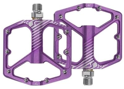Multifunktionale Mountainbike-Pedale Mountainbike-Lagerpedale Ultraleichte Rennradpedale Anti-Rutsch-Fahrradpedale Mountainbike-Zubehör Geeignet for Straßen-Mountainbikes und City-Bikes(Purple)