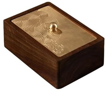 Dispensador de Palillos de Dientes Caja De Palillos For El Hogar, Hisopo De Algodón, Tubo De Palillo De Dientes, Almacenamiento De Hilo Dental, Madera Maciza Caja Contenedora para Palillos de Dientes(