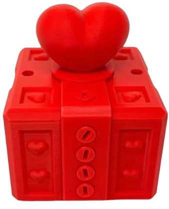Generisch Nervige Geschenkbox, Gift Box, Rot, 8x8x8 cm, Hochwertige Materialien, Kreatives Design, Perfekt für Feierlichkeiten