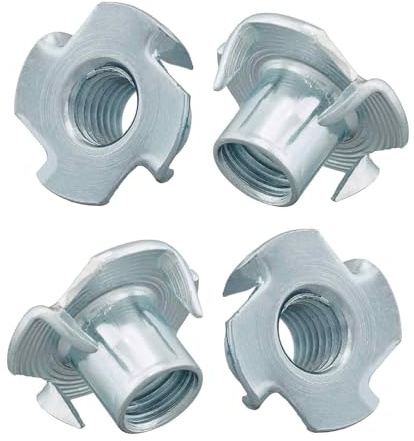 30 tuercas de inserción M8, rosca completa de acero al carbono, 8 x 11 mm, compatibles con insertos de llave de vaso y tuercas de ranura, versátiles para todas las aplicaciones