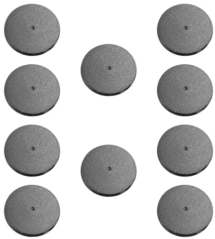 Hellery Socles Ronds de 60 Mm pour Figurines de Jeu sur Table, 10 Pièces