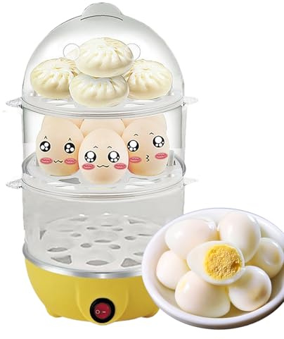 Máquina Para Cocer Huevos Duros, Cocedor De Huevos De 3 Niveles Para Cocción De, Máquina de Cocinar al Vapor Multiusos para Cocina