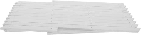 LOORGVEL Recinzione in Legno Bianco Trattato Anticorrosione Telaio per Piante Rampicanti Steccato da Giardino Elegante e Durevole per Decorazioni Murali e Supporto Rampicante