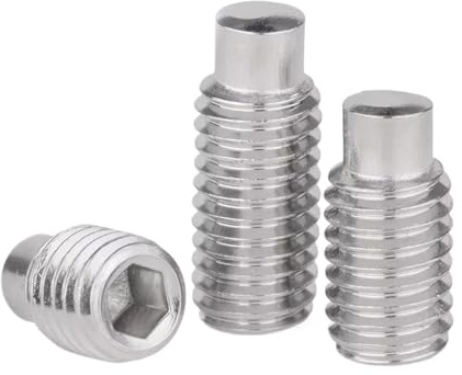 10 pernos prisioneros de extremo convexo hexagonal de acero inoxidable 304(30mm)