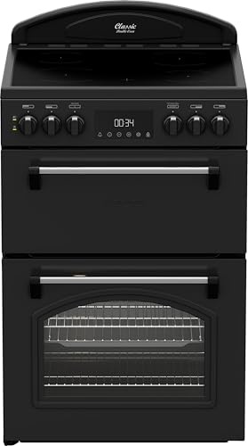 Leisure Classic CLB60ECK 60cm Wide Single Oven Electric Cooker with Ceramic Hob - Black - A/A Rated