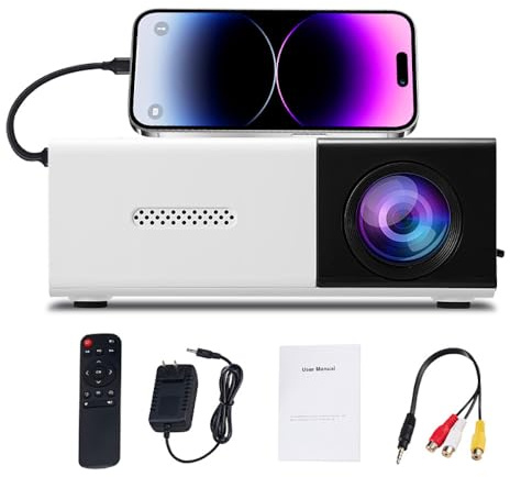 Mini Projector 1080P WiFi Bluetooth Portable for Phone Laptop TV