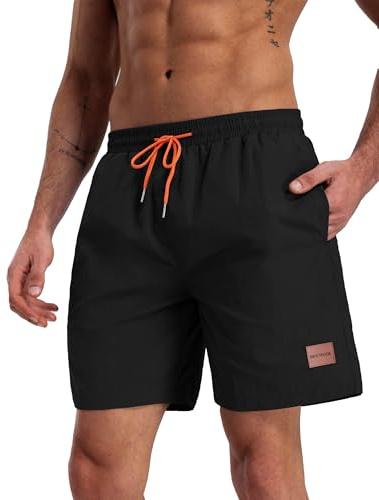 Hioutdoor Homme Short de Bain Sport Bermuda Séchage