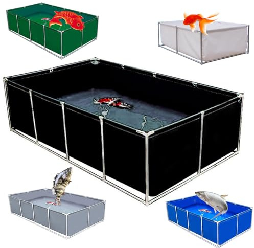 Piscina rettangolare fuori terra con telaio in acciaio resistente per un facile montaggio e divertimento in famiglia, include toppa di riparazione