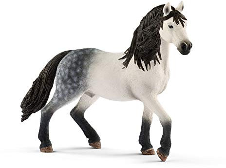 Schleich Horse Club | Semental Andaluz 13821 | Caballo Gran Nivel de Detalle | Regalo Ideal para niñas y niños | Juguete de Caballos Mayores de 5 años | 14 x 4 x 11 cm