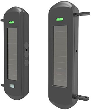 Solar Wireless Driveway Alarm System-800 Meters Long Transmission Range- 100 Meters Wide Sensor Range- No Wiring No Need Replace Battery-Outdoor Weatherproof DIY Security Perimeter Alert System