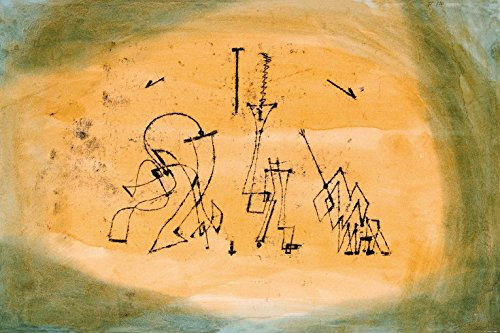 1art1 Paul Klee Abstraktes Terzett, 1923 Selbstklebende Fototapete Poster-Tapete 180x120 cm