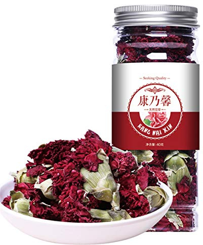 Tisana cinese Frutta Frutta Tè Rosa Tè in scatola Crisantemo di seta dorato In bottiglia Nuovo tè Profumato Assistenza sanitaria Fiori Tè Tè Verde Cibo Verde (40g Carnation)