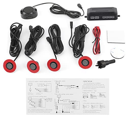 Rückwärtsfahrradar-Set, Parkassistent für Auto, integrierter Rückfahrsensor, 16,5 mm, Rückfahrassistenz, mit Klingel-Hilfs-Kit (grau)