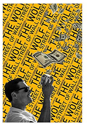Filmposter The Wolf of Wall Street 28, Leinwand, Schlafzimmer, Dekoration, Sport, Landschaft, Büro, Raumdekoration, Geschenk, 50 x 75 cm, ohne Rahmen: