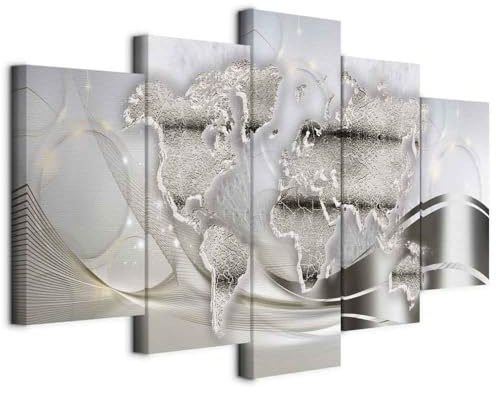 murando - Quadri Moderni Acustici Soggiorno, Lavagna di Sughero 225x112 cm | Chiodi Inclusi, 5 Pezzi, Quadro Moderno Acustico, Schiuma Acustica, Pannelli Fonoassorbenti Decorativi, Produzione Europea