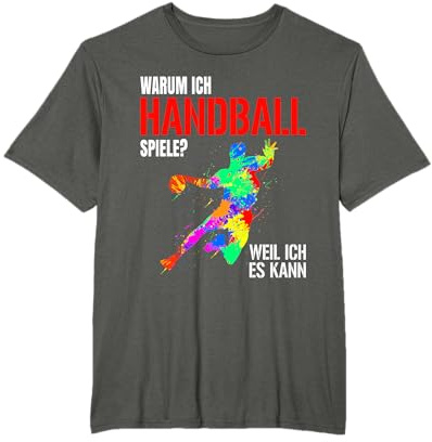 Handball Spieler Designs für Männer Frauen und Handball Fans T-Shirt