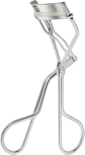 ZWILLING Arricciaciglia (per tutte le forme di occhi, i cuscinetti in silicone arrotondati impediscono la rottura delle ciglia, 3 cuscinetti di ricambio inclusi), premium, argento