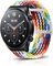 MiRowy 22mm Nylon Armband für Xiaomi Watch S4/Watch S4 Sport/S3/S1 Pro/Watch 2/2 Pro/Mi Watch S1/S1 Active/Mi Watch, Ersatzband für Xiaomi Redmi Watch 5 Active/Redmi Watch 5 Lite - Regenbogen