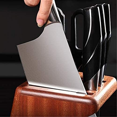 ZAEGO Bloc Couteaux Universel Porte-Couteau en Bois Fournitures De Cuisine Étagère Support De Rangement D'outils Support De Couteau en Bois Massif Support Multifonction Porte Couteau Vide