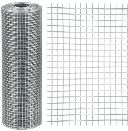 MVQPER 30cmX6m Rodent Proofing Wire Metal Mesh,6m x 300mm Blocks Rats,Mouse, Squirrel & Bird Access Internal & External Pest Prevention,Galvanised Wire Mesh for Gaps Vents in the Home and Garden