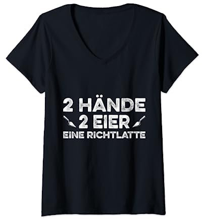 Estrich Legen Für Estrichleger Estrichbauer Handwerker T-Shirt mit V-Ausschnitt