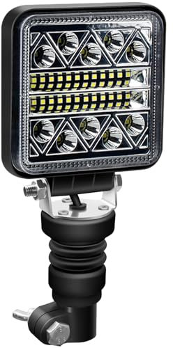 AnTom 102W Phare de Travail à LED, 24mm DIN Gyrophare Support - IP68-12/24V - Flexible