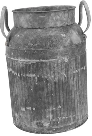 HOLIDYOYO 1pieza Jarrón Vintage De Metal para Flores Decoración Rústica para Mesa y para Bodas y Gran Capacidad Antiguo