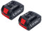 ZFCHUNT 2 Stück kompatible Bosch 18V/4Ah – Hochleistungs-Ersatzakku, Kompatibel mit Bosch Elektrowerkzeugen und Ladegeräten GBA (BAT609 BAT609G BAT618 BAT618G BAT619).