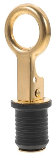 BESPORTBLE Drain Stecker Kajaks Yacht Innenzubehör Segelzubehör Bootszubehör Bootsstopfen Yacht Dekorationen Nautische Zubehör Boot Drain Boung Boot Adapter Goldenes Messing